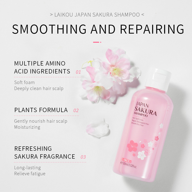 LAIKOU 日本さくらシャンプー修復ダメージヘア保湿栄養抗 - Hair Care Korean Products のレビューと価格
