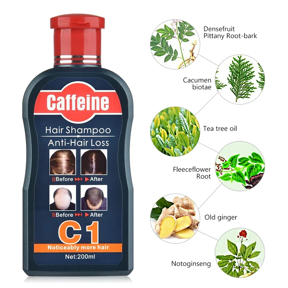 男性シャンプー育毛のための天然植物カフェイン抗脱毛フケ栄養ケ - Hair Care Korean Products のレビューと価格